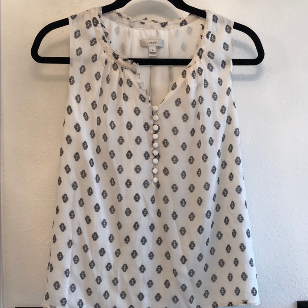 Silk JCREW Diamond Top Sz 8